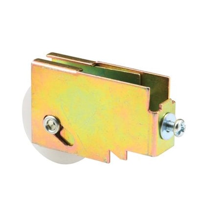 Prime-Line 1-11/16 in. Nylon Ball Bearing Roller Assembly, Plain Back, Steel Construction (Single Pack) D 1557